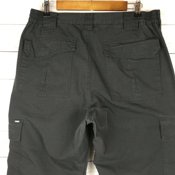 CQR Mens Tactical Cargo Pants 36x30 Black Poly Cotton‎ Blend Pockets EMT Trades - Picture 5 of 9